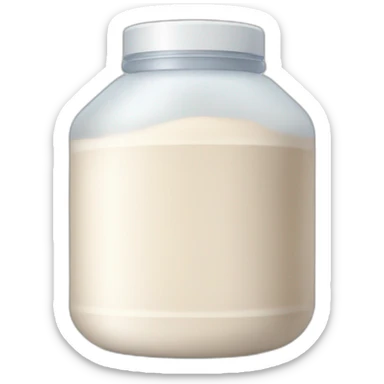 Whey protein powder sticker