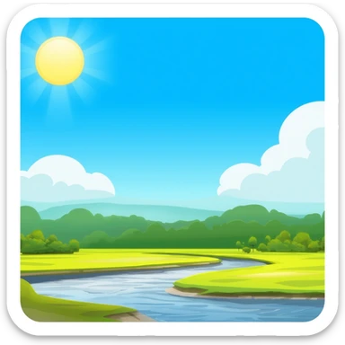 a full view of amozon River sticker