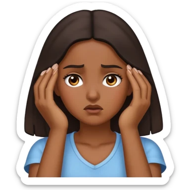 latina girl slapping forehead sticker