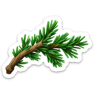 spruce branch sticker