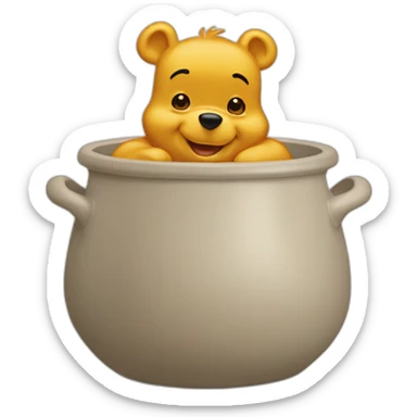 Winnie-Pooh pot de miel sticker