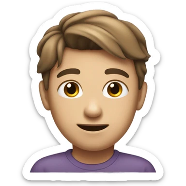 Flirty side eye sticker