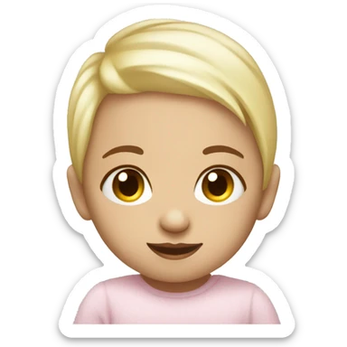 taking care of the baby white skin sticker