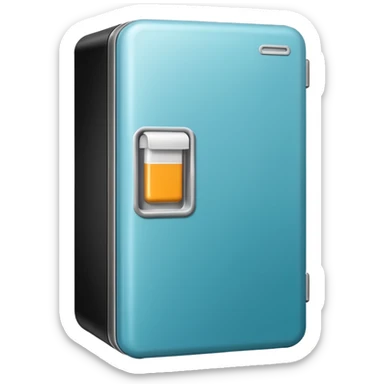 fridge with lots of magnets sticker