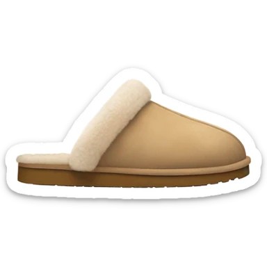 Beige Tasman ugg slippers  sticker