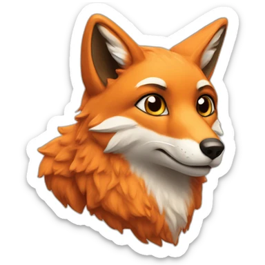 Sweatie fox sticker