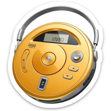circular walkman sticker