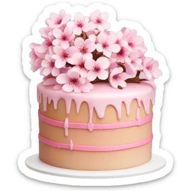 Cherry Blossom cake sticker