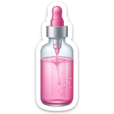 Pink skin care sérum sticker
