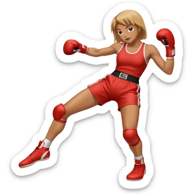 womanthai boxing wear boxing suit hit click high legs 2 legs click up sticker