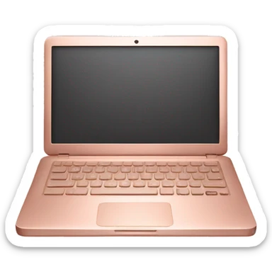 Rose gold laptop sticker