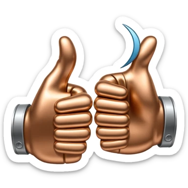 👍 and 👎 combined together sticker