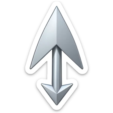 eleganter pfeil nach oben sticker