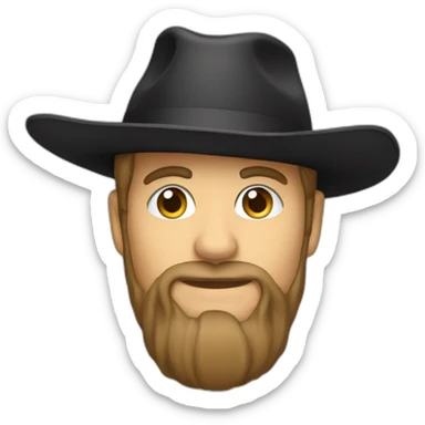 bachelor hat sticker