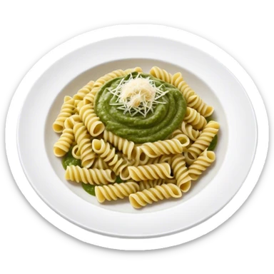 Fusilli pesto pasta sticker