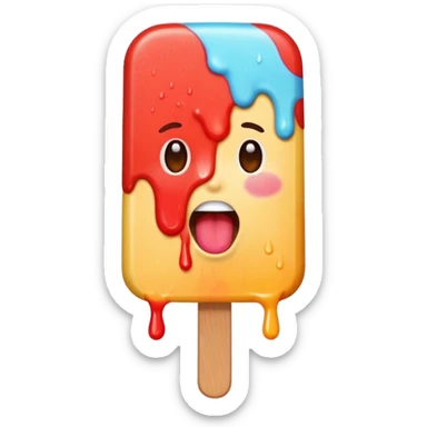 Tongue licking popsicle  sticker