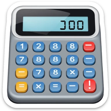 Crie a imagem de uma calculadora sticker