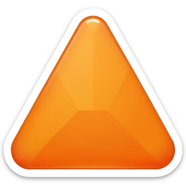 Orange triangle sticker
