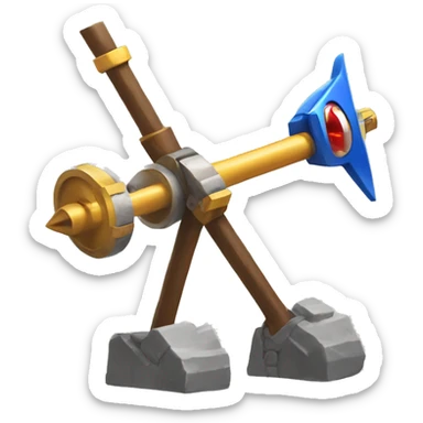 catapult weapon with sonic the hedgehog button sticker