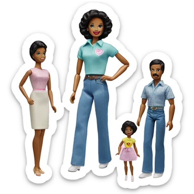 1979 heart family mom Barbie doll  sticker