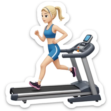 Create a clean girl treadmill sticker