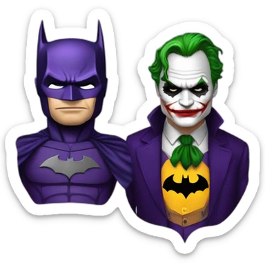 Batman et le joker the DARK KNIGHT sticker