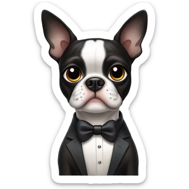 Boston terrier sticker