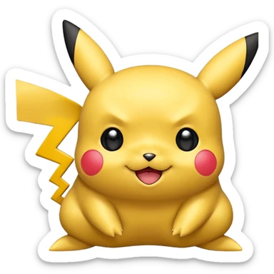 tạo cho tôi emoji khuôn mặt AI hơi hướng về biểu cảm của nhân vật pikachu sticker