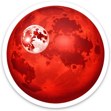 RED MOON  sticker