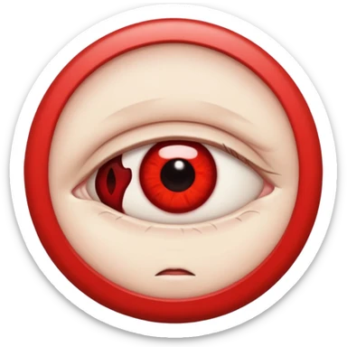 tired eye sticker