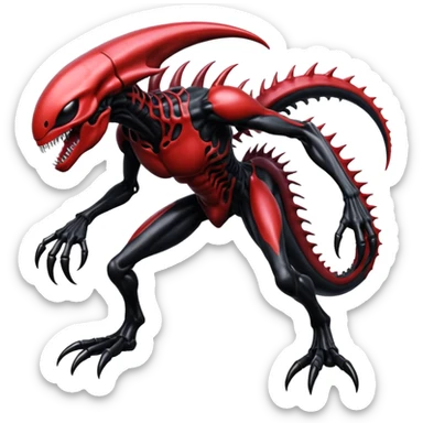 Venom-Xenomorph-Darkrai-Genesect-fusion  sticker