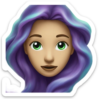 Create an emoji of the northern lights  sticker