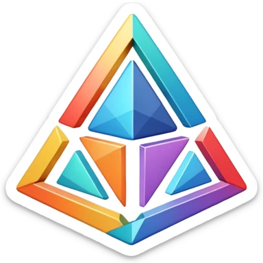 bureaucratic system in a triangle sticker