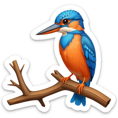 Kingfisher emoji sticker