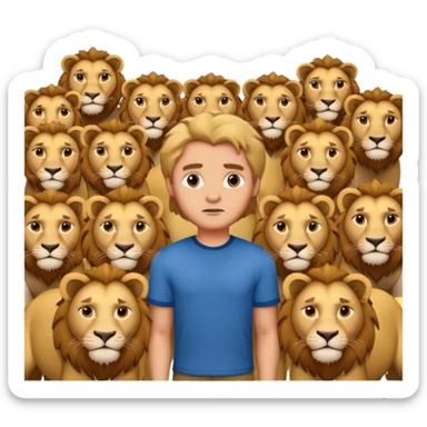daniel and lions den sticker