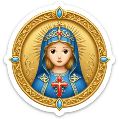 ave maria's emblem  sticker