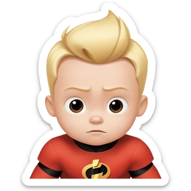 baby Jack Jack from The Incredibles with superpowers sticker
