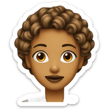 Une voilé avec du maquillage sticker