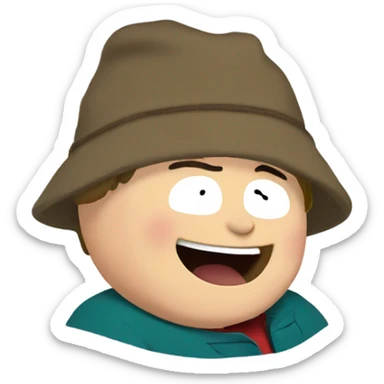 Eric Cartman Laughing sticker