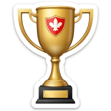 A trophy for Monaco champions sticker