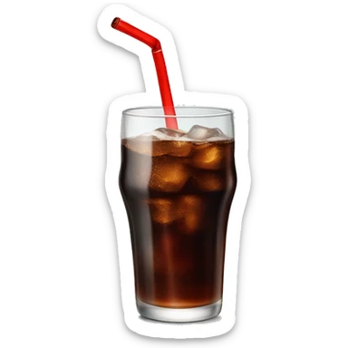 glass of coke sticker