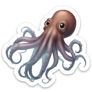 Giant squid sticker