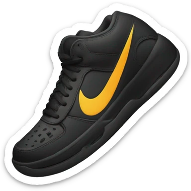 Nike brand symbol black  sticker