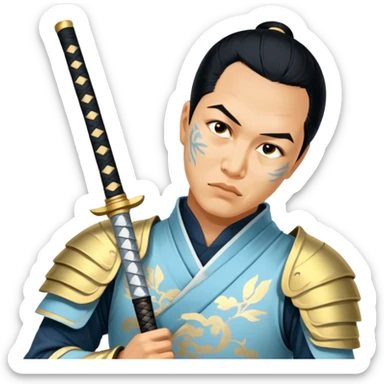 Elegant Samurai sticker