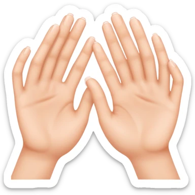 hands innocent  sticker