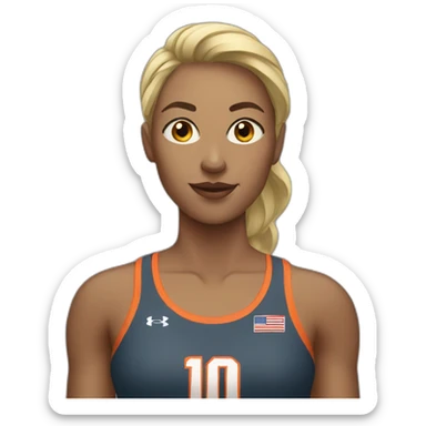 female-athlete sticker