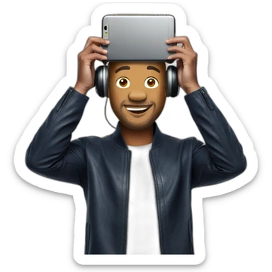 Phone on the head will smith sticker
