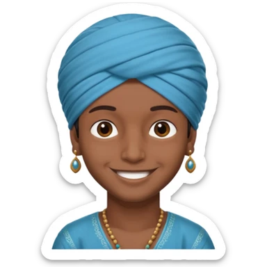 indian turban  boy sticker