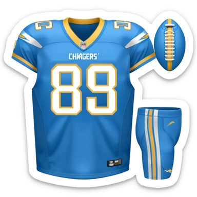 Los Angeles Chargers uniform  sticker