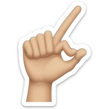 Arm reaching out sticker